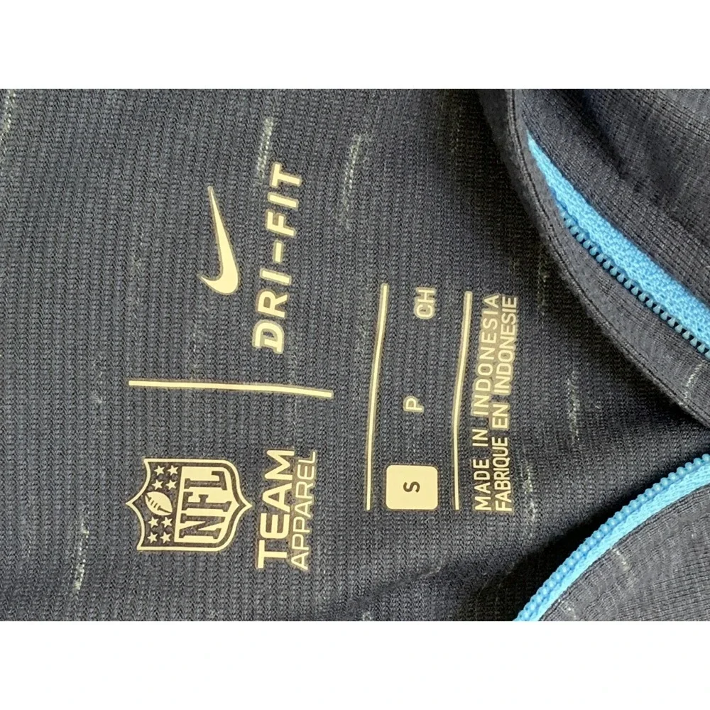 Nike Dri-FIT Tennessee‎ Titans NFL Women's Small Navy Blue Quarter Zip Pullover